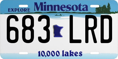 MN license plate 683LRD