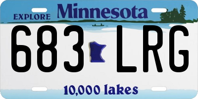 MN license plate 683LRG