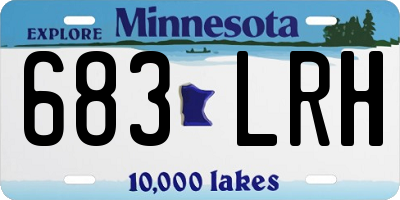 MN license plate 683LRH