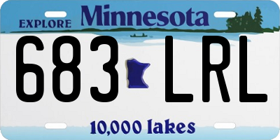 MN license plate 683LRL