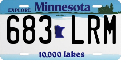 MN license plate 683LRM