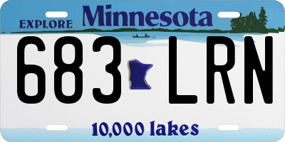 MN license plate 683LRN