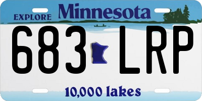 MN license plate 683LRP