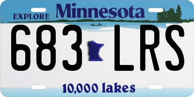 MN license plate 683LRS