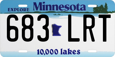 MN license plate 683LRT