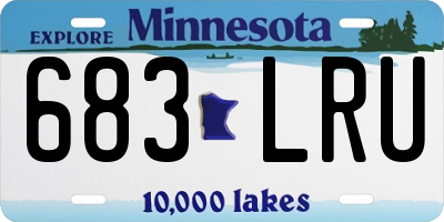 MN license plate 683LRU