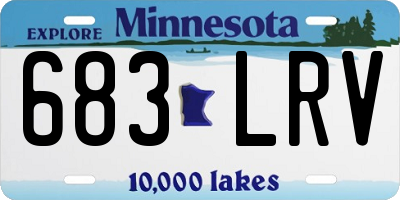 MN license plate 683LRV
