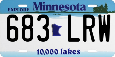 MN license plate 683LRW