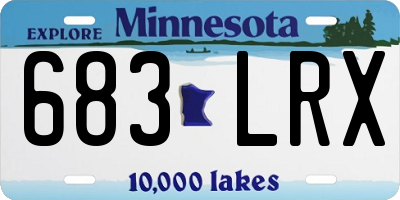 MN license plate 683LRX