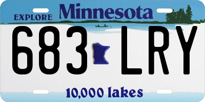 MN license plate 683LRY