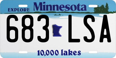 MN license plate 683LSA