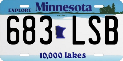 MN license plate 683LSB