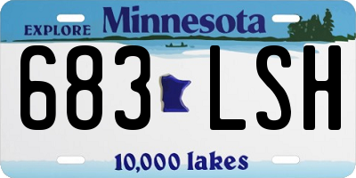 MN license plate 683LSH