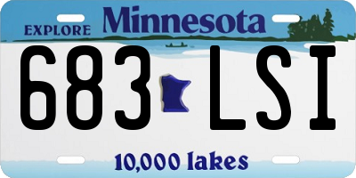 MN license plate 683LSI