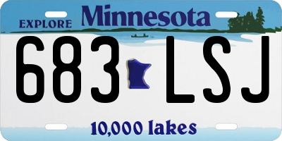 MN license plate 683LSJ