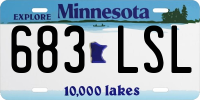 MN license plate 683LSL