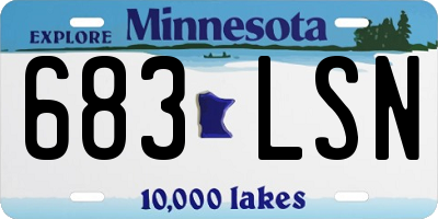 MN license plate 683LSN