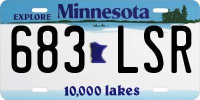 MN license plate 683LSR