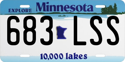 MN license plate 683LSS