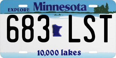 MN license plate 683LST