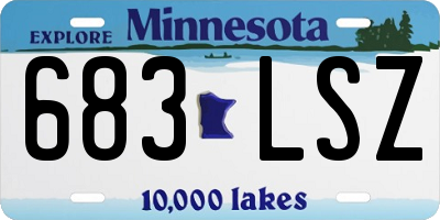 MN license plate 683LSZ