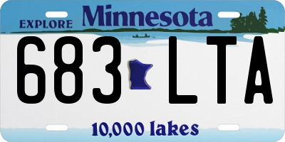 MN license plate 683LTA