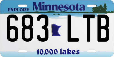 MN license plate 683LTB