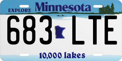 MN license plate 683LTE
