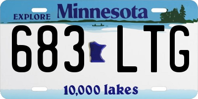 MN license plate 683LTG