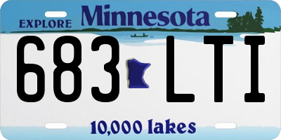 MN license plate 683LTI