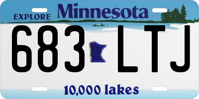 MN license plate 683LTJ