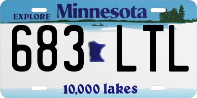 MN license plate 683LTL