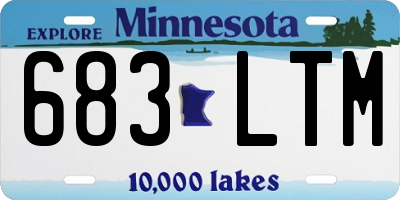 MN license plate 683LTM