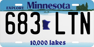 MN license plate 683LTN