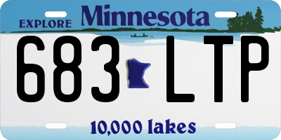 MN license plate 683LTP