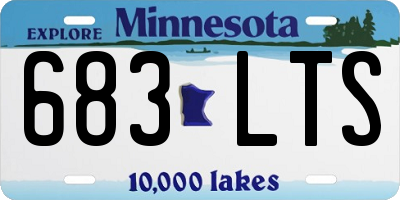 MN license plate 683LTS