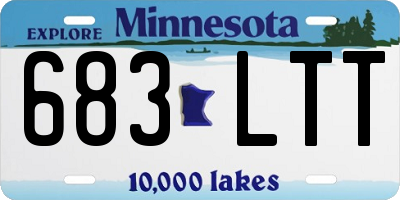 MN license plate 683LTT