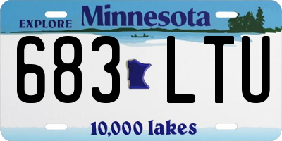 MN license plate 683LTU