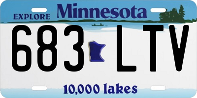 MN license plate 683LTV