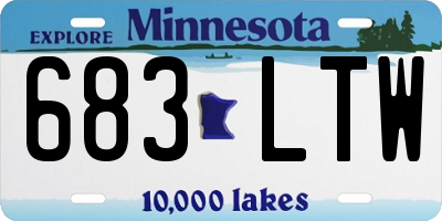 MN license plate 683LTW