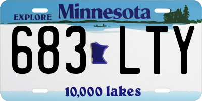MN license plate 683LTY