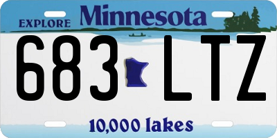 MN license plate 683LTZ