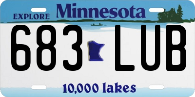 MN license plate 683LUB