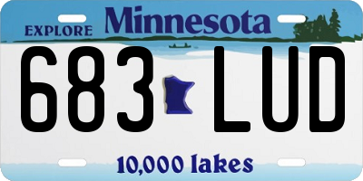 MN license plate 683LUD