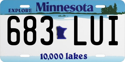 MN license plate 683LUI