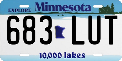 MN license plate 683LUT