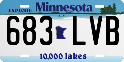 MN license plate 683LVB