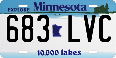 MN license plate 683LVC