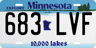 MN license plate 683LVF