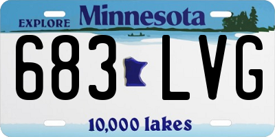 MN license plate 683LVG